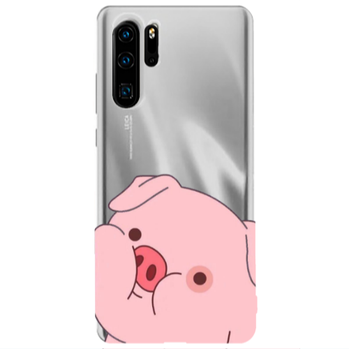 Huawei P30 Pro Piggy 2 Transparent Silicone TPU Θήκη