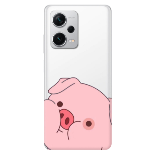 Xiaomi Redmi Note 12 5G Piggy 2 Transparent Silicone TPU Θήκη