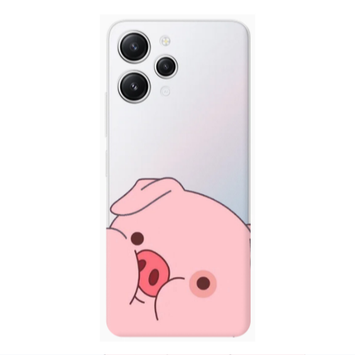 Xiaomi Redmi 12 Piggy 2 Transparent Silicone TPU Θήκη