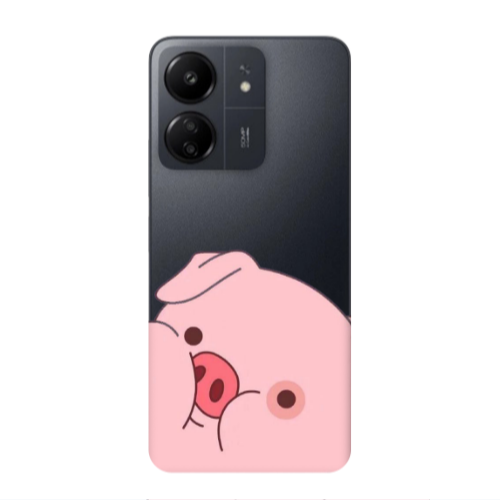Xiaomi Redmi 13C Piggy 2 Transparent Silicone TPU Θήκη