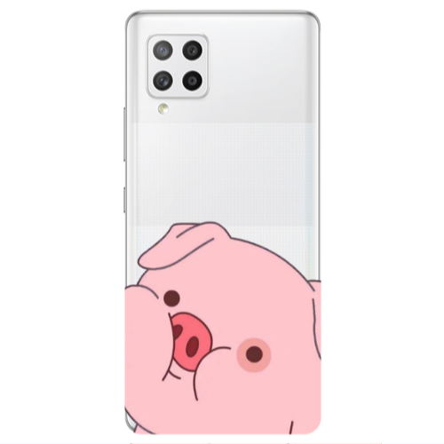 Samsung A42 5G Piggy 2 Transparent Silicone TPU Θήκη
