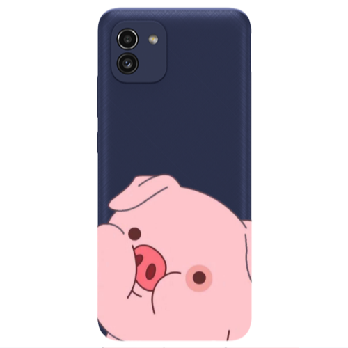 Samsung A03 Piggy 2 Transparent Silicone TPU Θήκη