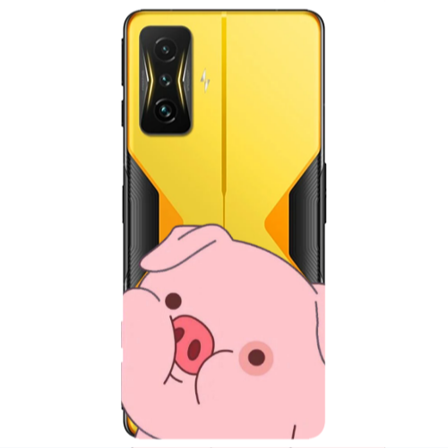 Xiaomi Poco F4 Gt Piggy 2 Transparent Silicone TPU Θήκη