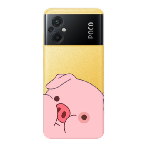 Xiaomi Poco M5 Piggy 2 Transparent Silicone TPU Θήκη
