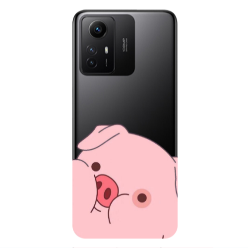Xiaomi Redmi Note 12s Piggy 2 Transparent Silicone TPU Θήκη