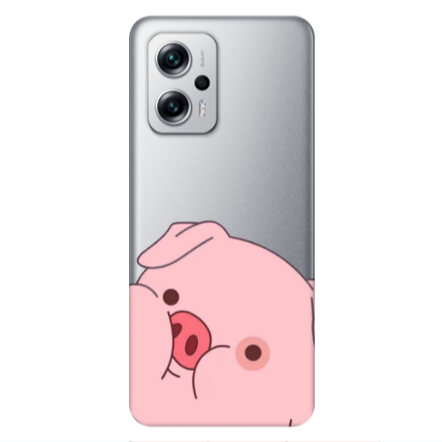Xiaomi Poco X4 GT Piggy 2 Transparent Silicone TPU Θήκη
