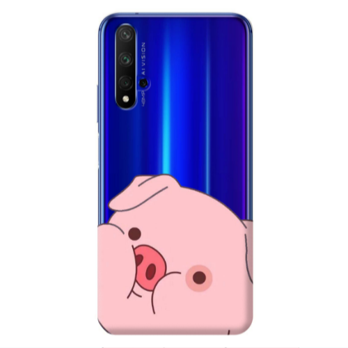 Huawei Nova 5 T Piggy 2 Transparent Silicone TPU Θήκη