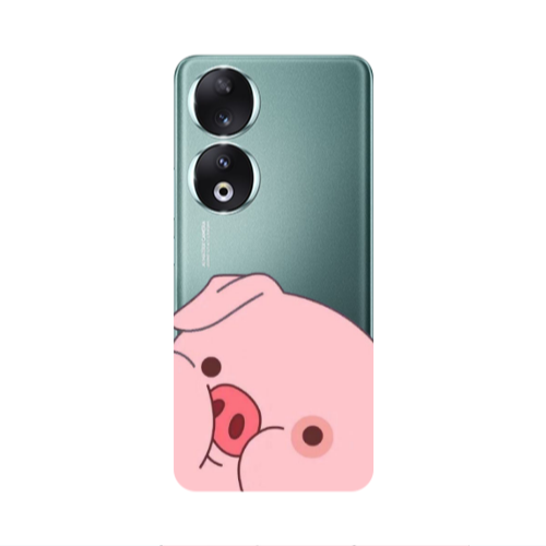 Honor 90 5G Piggy 2 Transparent Silicone TPU Θήκη