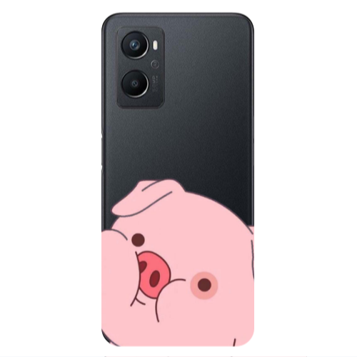 Oppo A 96 Piggy 2 Transparent Silicone TPU Θήκη