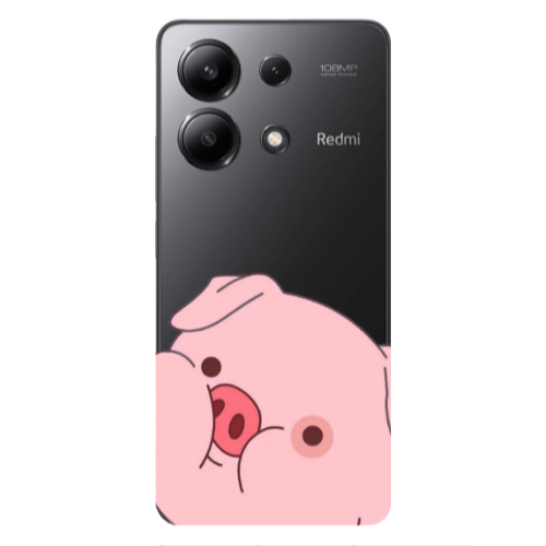 Xiaomi Redmi Note 13 4G Piggy 2 Transparent Silicone TPU Θήκη
