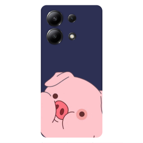 Xiaomi Redmi Note 13 4G Piggy 2 Dark blue Colored Silicone TPU Θήκη