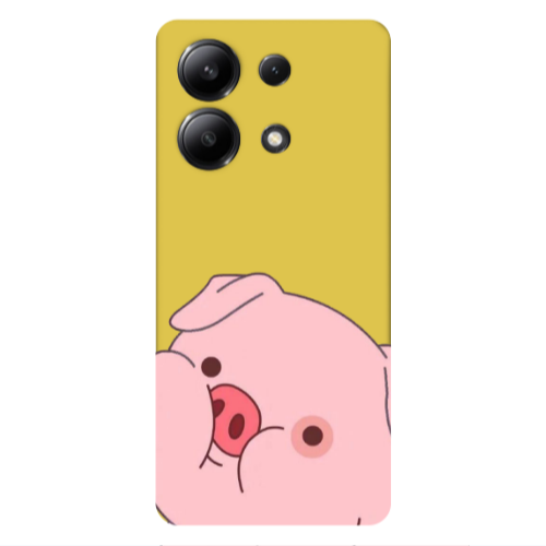 Xiaomi Redmi Note 13 4G Piggy 2 Yellow Colored Silicone TPU Θήκη