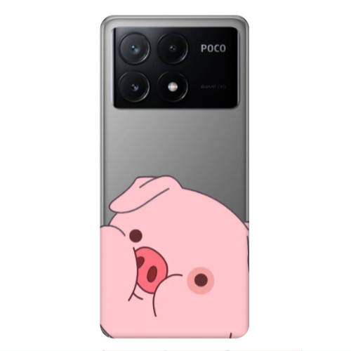 Xiaomi Poco X6Pro 5G Piggy 2 Transparent Silicone TPU Θήκη