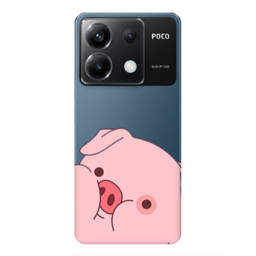 Xiaomi Poco X6 5G Piggy 2 Transparent Silicone TPU Θήκη