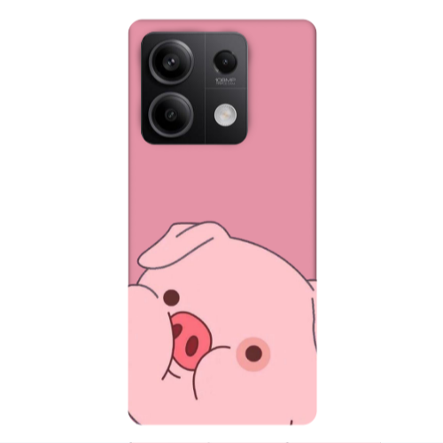Xiaomi Redmi Note 13Pro 5G Piggy 2 Pink Colored Silicone TPU Θήκη