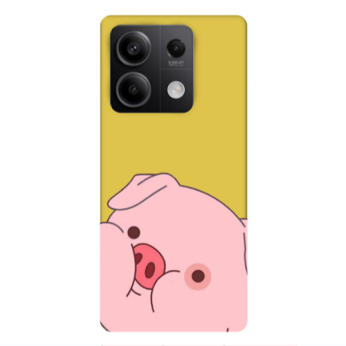 Xiaomi Redmi Note 13Pro 5G Piggy 2 Yellow Colored Silicone TPU Θήκη