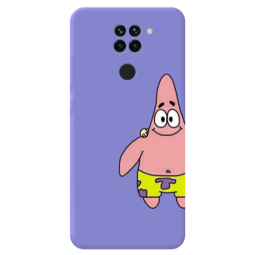Xiaomi Redmi Note 9 Spong 1 Purple Colored Silicone TPU Θήκη