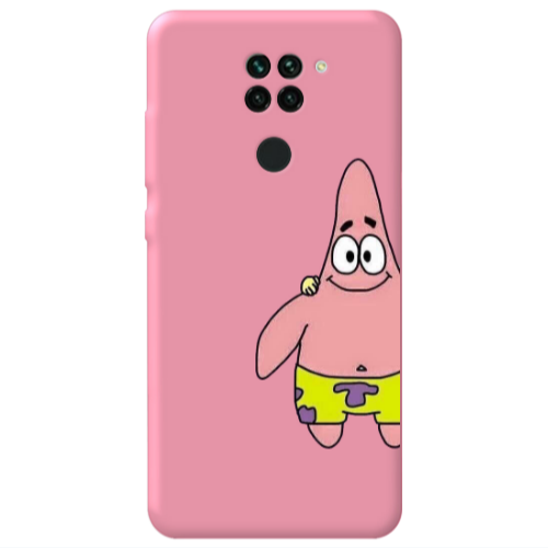 Xiaomi Redmi Note 9 Spong 1 Pink Colored Silicone TPU Θήκη