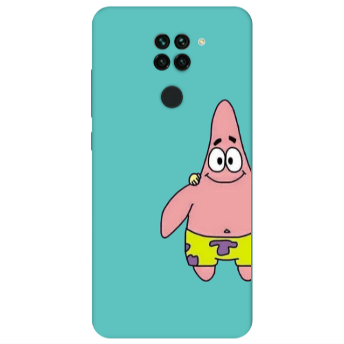 Xiaomi Redmi Note 9 Spong 1 Turquoise Colored Silicone TPU Θήκη