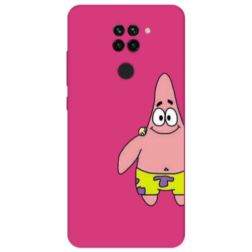 Xiaomi Redmi Note 9 Spong 1 Fuchsia Colored Silicone TPU Θήκη