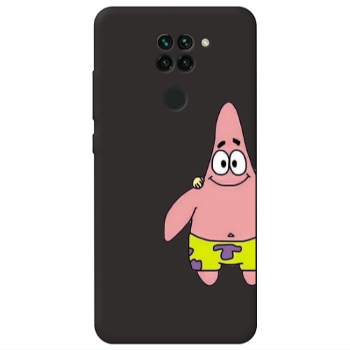 Xiaomi Redmi Note 9 Spong 1 Black Colored Silicone TPU Θήκη