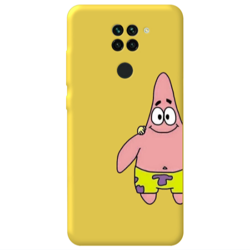 Xiaomi Redmi Note 9 Spong 1 Yellow Colored Silicone TPU Θήκη