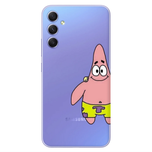 Samsung A34 Spong 1 Transparent Silicone TPU Θήκη