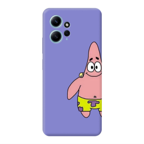 Xiaomi Redmi Note 12 4G Spong 1 Purple Colored Silicone TPU Θήκη