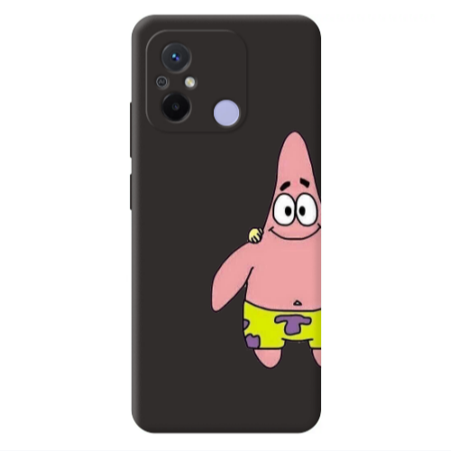 Xiaomi Redmi 12C Spong 1 Black Colored Silicone TPU Θήκη