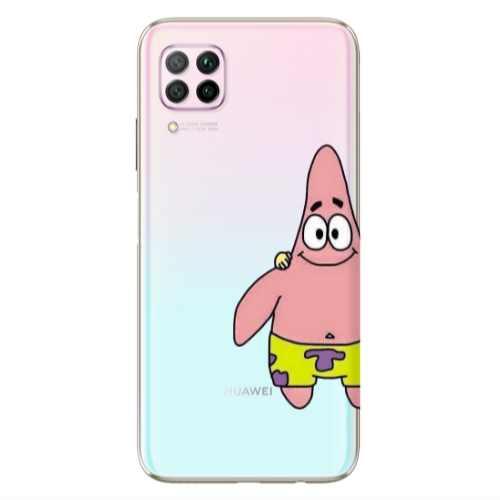 Huawei P40 Lite Spong 1 Transparent Silicone TPU Θήκη