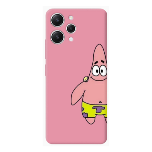 Xiaomi Redmi 12 Spong 1 Pink Colored Silicone TPU Θήκη