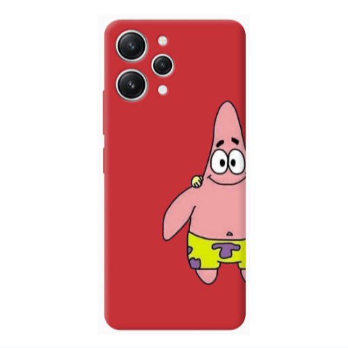 Xiaomi Redmi 12 Spong 1 Red Colored Silicone TPU Θήκη