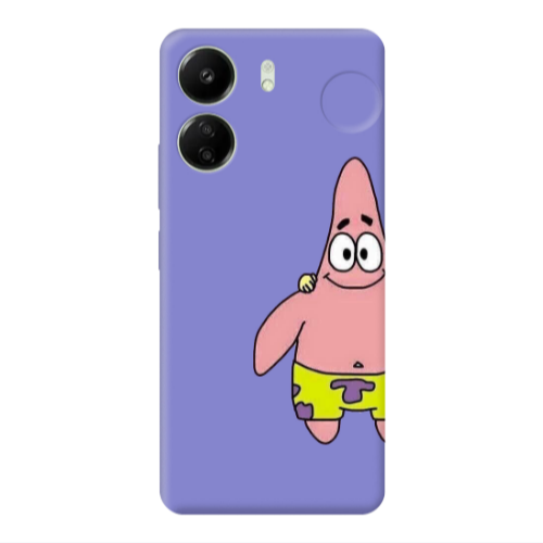 Xiaomi Redmi 13C Spong 1 Purple Colored Silicone TPU Θήκη