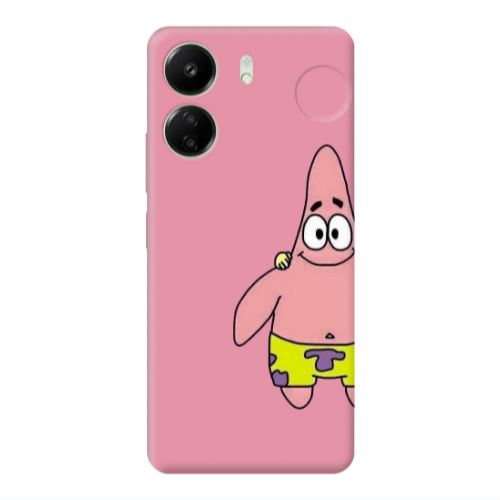 Xiaomi Redmi 13C Spong 1 Pink Colored Silicone TPU Θήκη