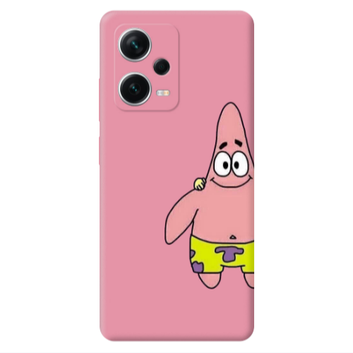Xiaomi Poco X5 Spong 1 Pink Colored Silicone TPU Θήκη