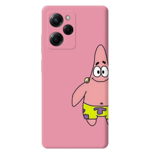 Xiaomi Poco X5 Pro Spong 1 Pink Colored Silicone TPU Θήκη