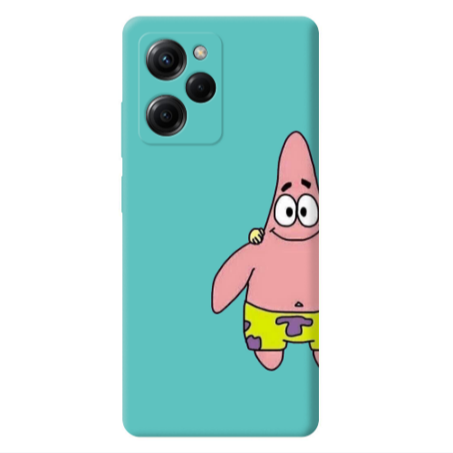 Xiaomi Poco X5 Pro Spong 1 Turquoise Colored Silicone TPU Θήκη