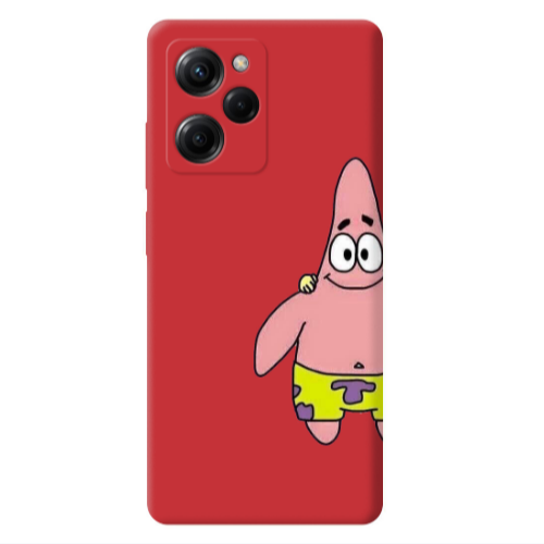 Xiaomi Poco X5 Pro Spong 1 Red Colored Silicone TPU Θήκη