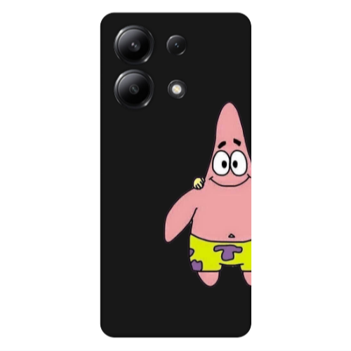 Xiaomi Redmi Note 13 4G Spong 1 Black Colored Silicone TPU Θήκη