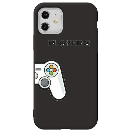 Apple iPhone 11  Player 2 Black Colored Silicone TPU Θήκη