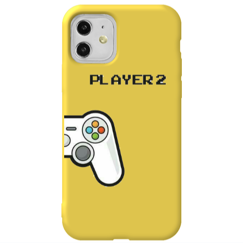 Apple iPhone 11  Player 2 Yellow Colored Silicone TPU Θήκη