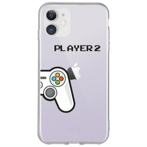 Apple iPhone 12 Player 2 Transparent Silicone TPU Θήκη