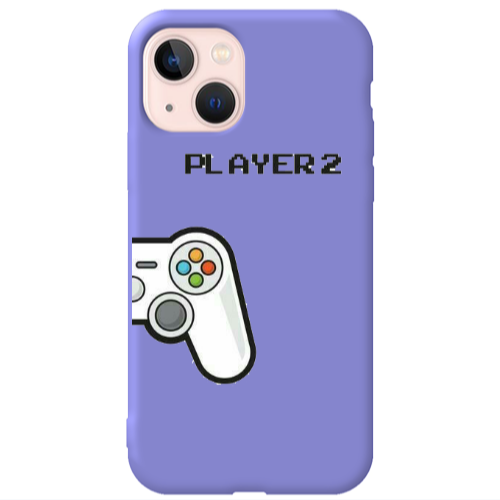 Apple iPhone 13 Player 2 Purple Colored Silicone TPU Θήκη