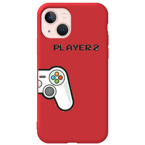 Apple iPhone 13 Player 2 Red Colored Silicone TPU Θήκη