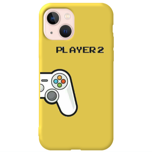 Apple iPhone 13 Player 2 Yellow Colored Silicone TPU Θήκη