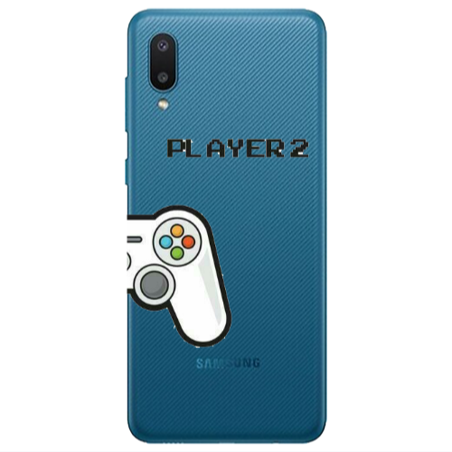 Samsung A02 Player 2 Transparent Silicone TPU Θήκη