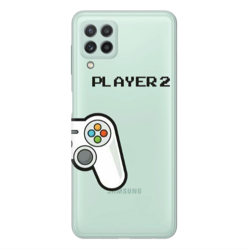 Samsung A22 4G Player 2 Transparent Silicone TPU Θήκη