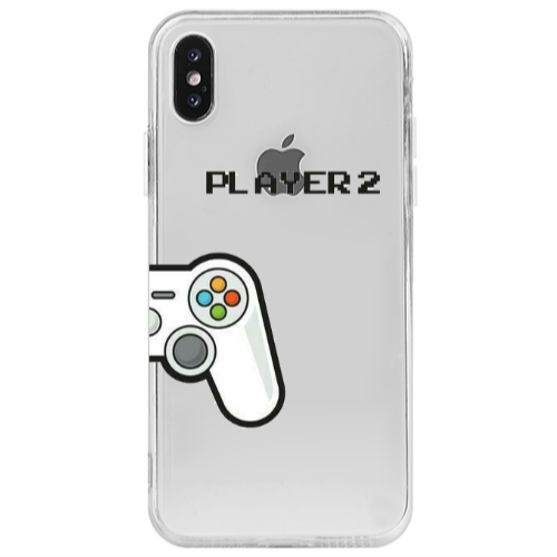 Apple iPhone Xs Max Player 2 Transparent Silicone TPU Θήκη