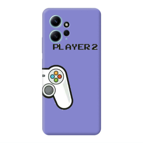 Xiaomi Redmi Note 12 4G Player 2 Purple Colored Silicone TPU Θήκη