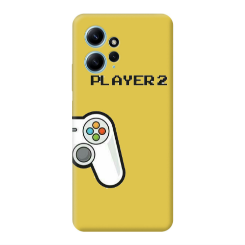 Xiaomi Redmi Note 12 4G Player 2 Yellow Colored Silicone TPU Θήκη